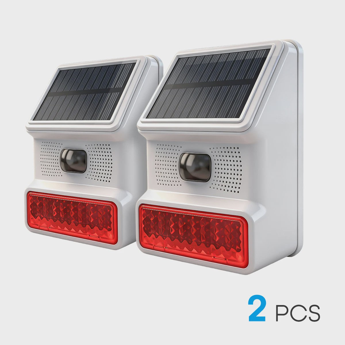 Solar Bewegingsmelder Alarm met Sirene, Stroboscooplicht & IP65 Waterdicht - Veilige Woningbeveiliging