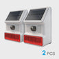 Solar Bewegingsmelder Alarm met Sirene, Stroboscooplicht & IP65 Waterdicht - Veilige Woningbeveiliging