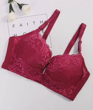Plus Size Kant BH met Push-Up Effect - Comfortabele Bralette voor Dames (80-105 C/D Cup)