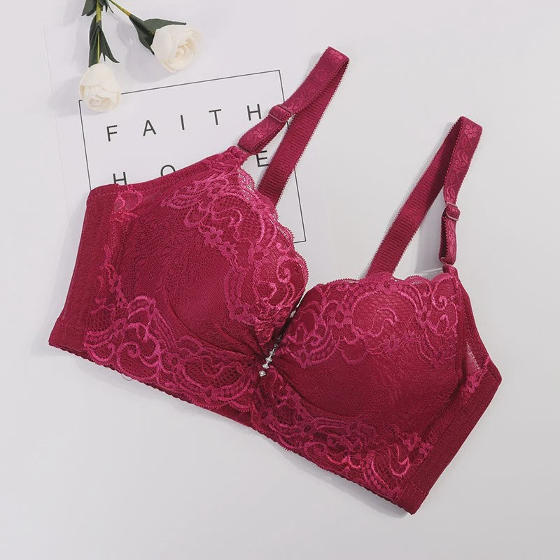 Plus Size Kant BH met Push-Up Effect - Comfortabele Bralette voor Dames (80-105 C/D Cup)