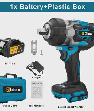 Gisam Accu Slagschroevendraaier 2800 Nm Brushless - Makita 18V Compatibel