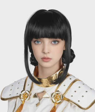 Paarse Vlecht Pruik met Paardenstaart - Anime, Cosplay & Halloween