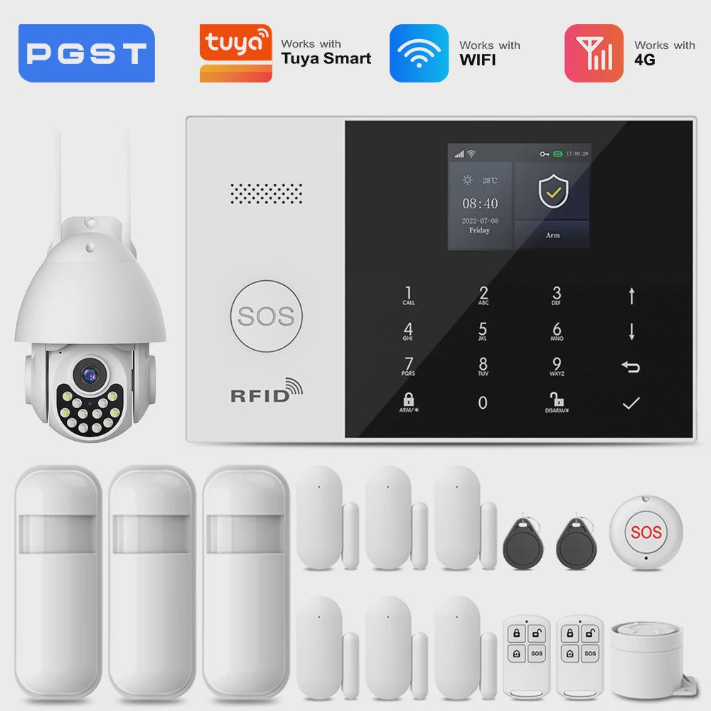 Slimme Alarmset met WiFi, GSM & Tuya Compatibiliteit - Inclusief Deursensor