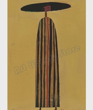 Abstract Afrikaanse Vrouwen Poster Canvas Schilderij - Etnisch Hedendaags Woondecoratie
