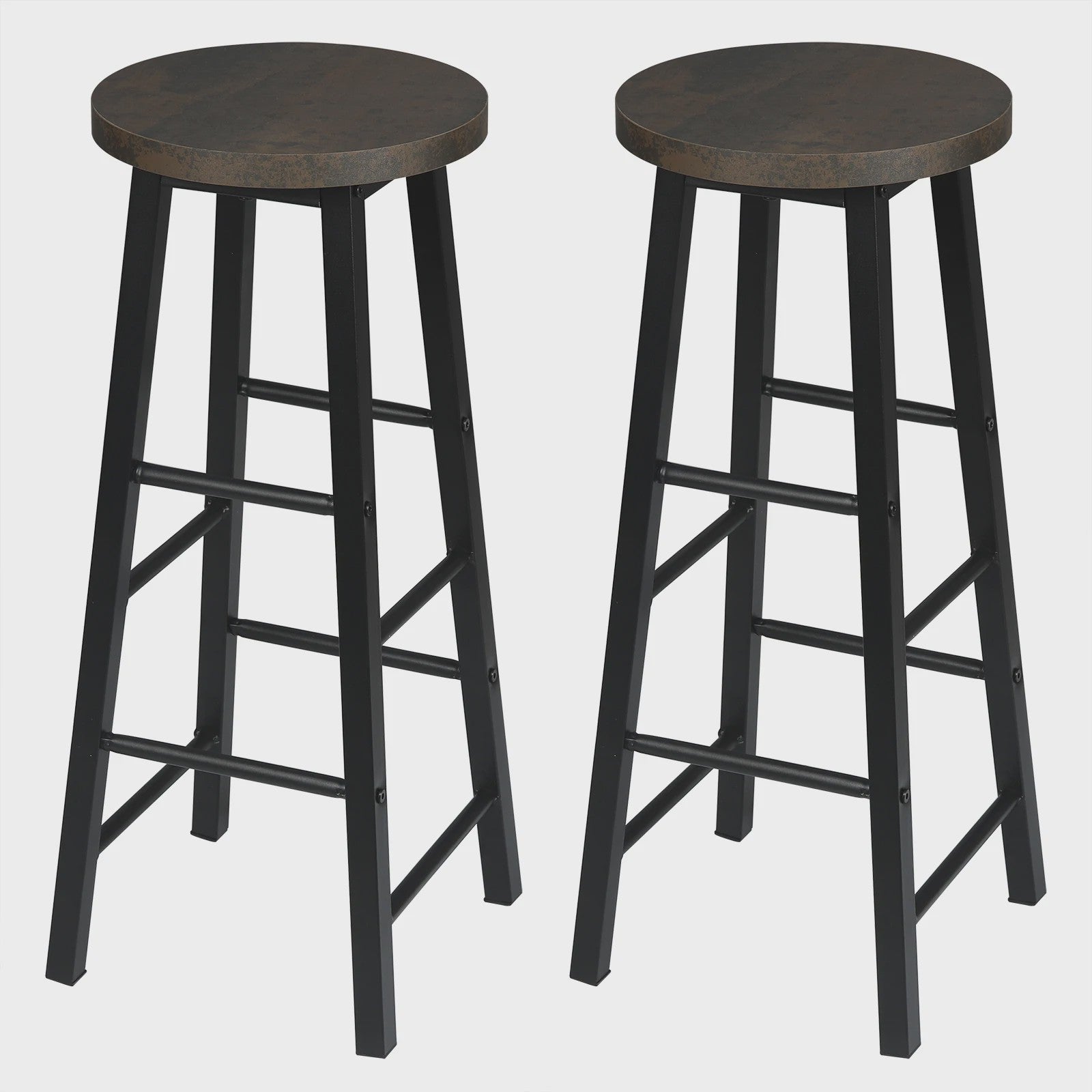 Set van 2 Hoge Barkrukken - Stabiel & Duurzaam - Bistro & Keuken