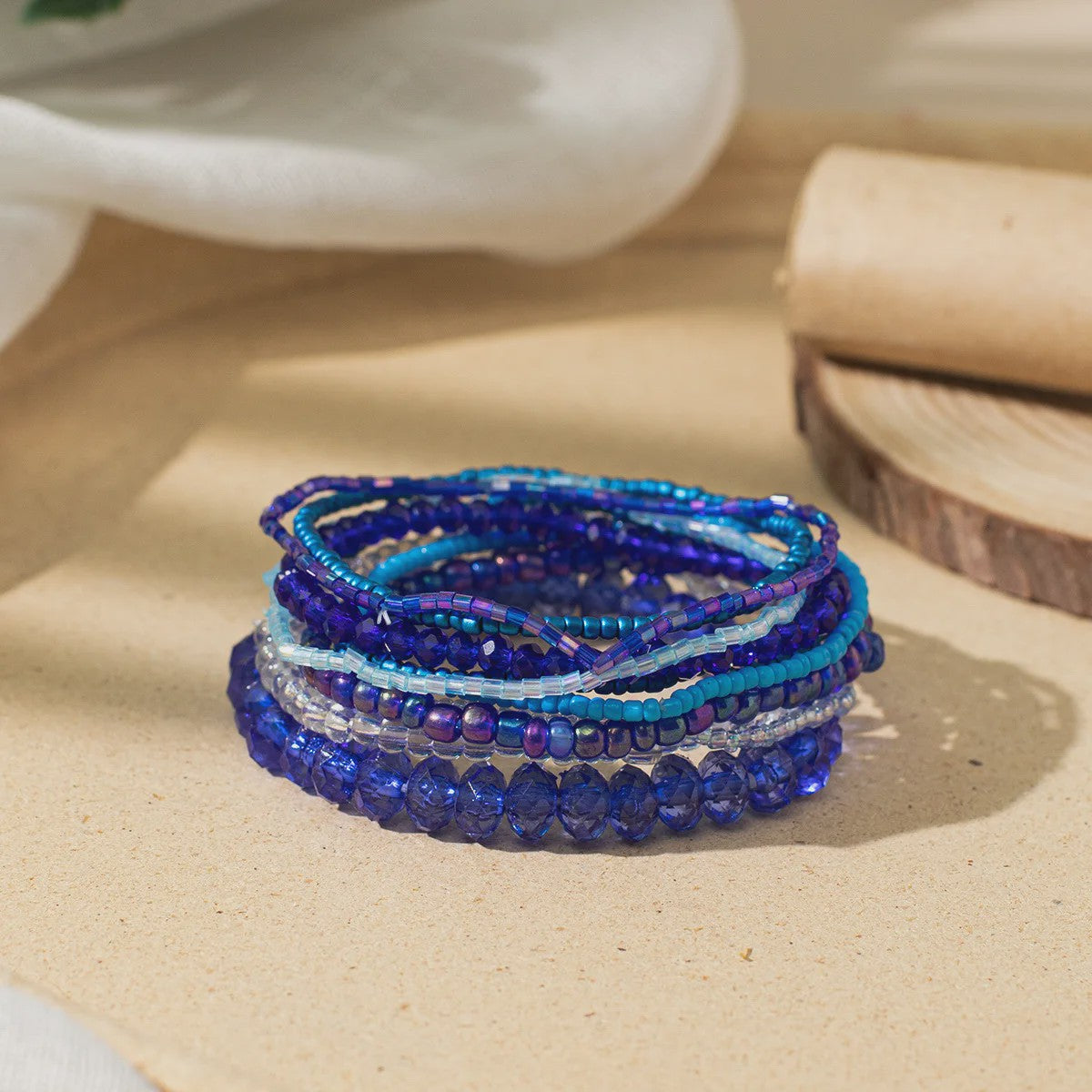 Set van 10 Bohemia Kralen Armbanden - Zomerse Stijl & Strand Vakantie Sieraden