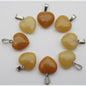 30x Natuursteen Hart Hangers (Amethist/Kwarts/Agaat) - DIY Sieraden Maken