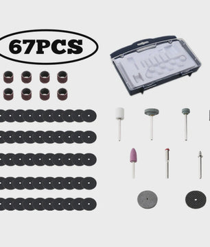 DEKO Accessoireset voor Roterende Gereedschappen: Schuren, Slijpen, Polijsten & Snijden