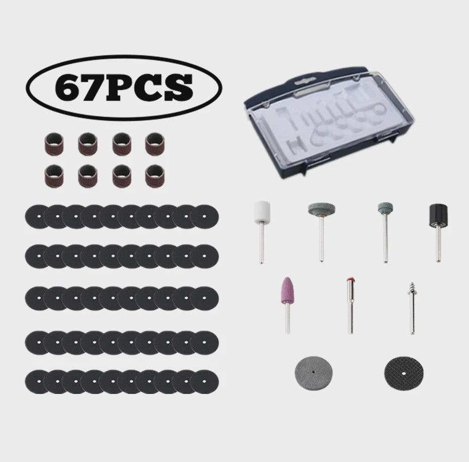 DEKO Accessoireset voor Roterende Gereedschappen: Schuren, Slijpen, Polijsten & Snijden