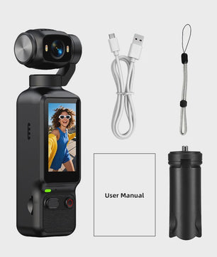 Ourlife 4K Action Camera met 180° Roteerbare Lens & 1.97" Scherm - Perfect voor Vlogs & Sport