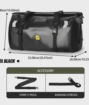 Waterdichte Motorfiets Bagagedragertas - 20/40/66L - Outdoor & Reis