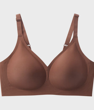 Comfortabele Draadloze BH met Diepe V-hals - Naadloze Push-Up voor Dagelijks Gebruik