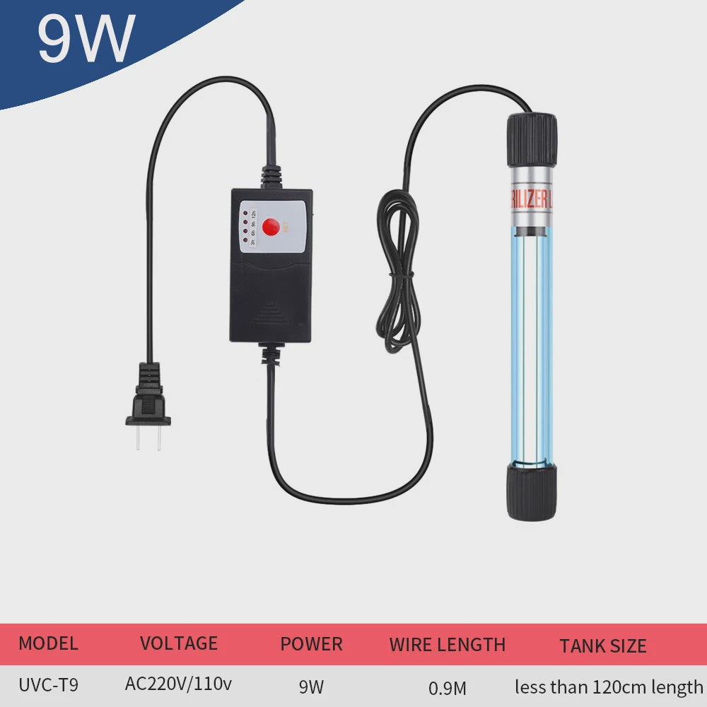 Krachtige Aquarium UV Sterilisator Lamp - 5-11W Onderwater Reiniging