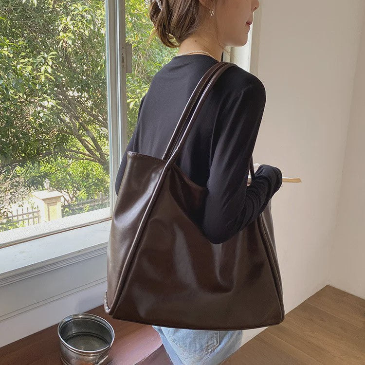 Dames Tote Bag met Textuur - Ruim, Niche Design, Schoudertas voor Dagelijks Gebruik