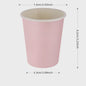 Elegant Roze Scalloped Rand Papieren Borden, Bekers & Servetten Set
