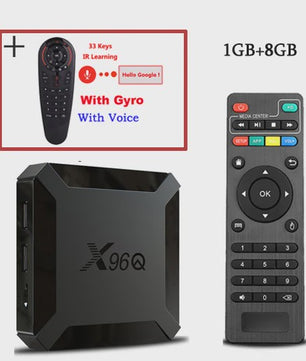 X96Q Android 10 Smart TV Box 4K Media Player - 2GB RAM, 16GB Opslag