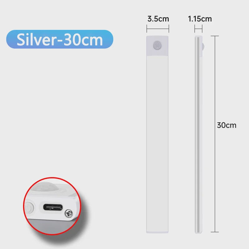 Draadloze LED Lamp met Bewegingssensor - USB Oplaadbaar voor Kast, Keuken & Slaapkamer