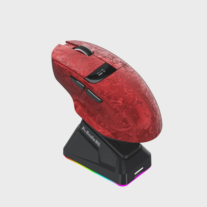 Lenovo Draadloze Gaming Muis: 3 Modi, 35K DPI, Ergonomisch, LED Display & Laadstation
