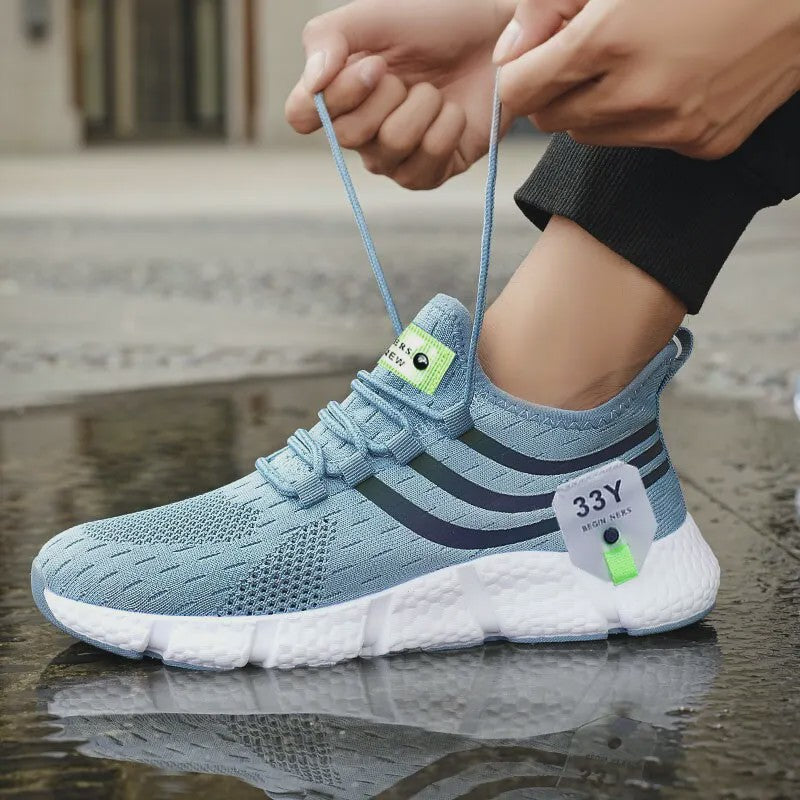 Herensneakers Ademend Lichtgewicht Mesh - Casual Sport & Hardloopschoenen