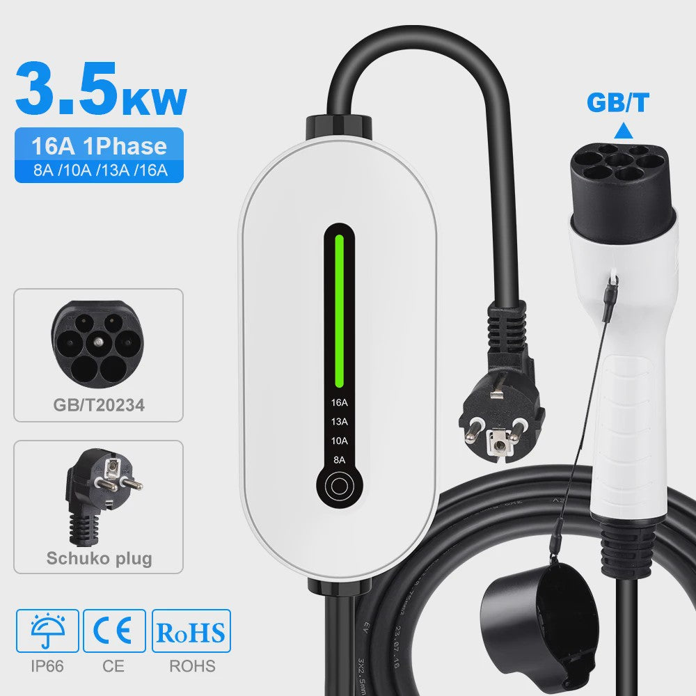 IPENGEN EV Laadstation Type 2/Type 1/GBT - 16A Wallbox EVSE Oplader