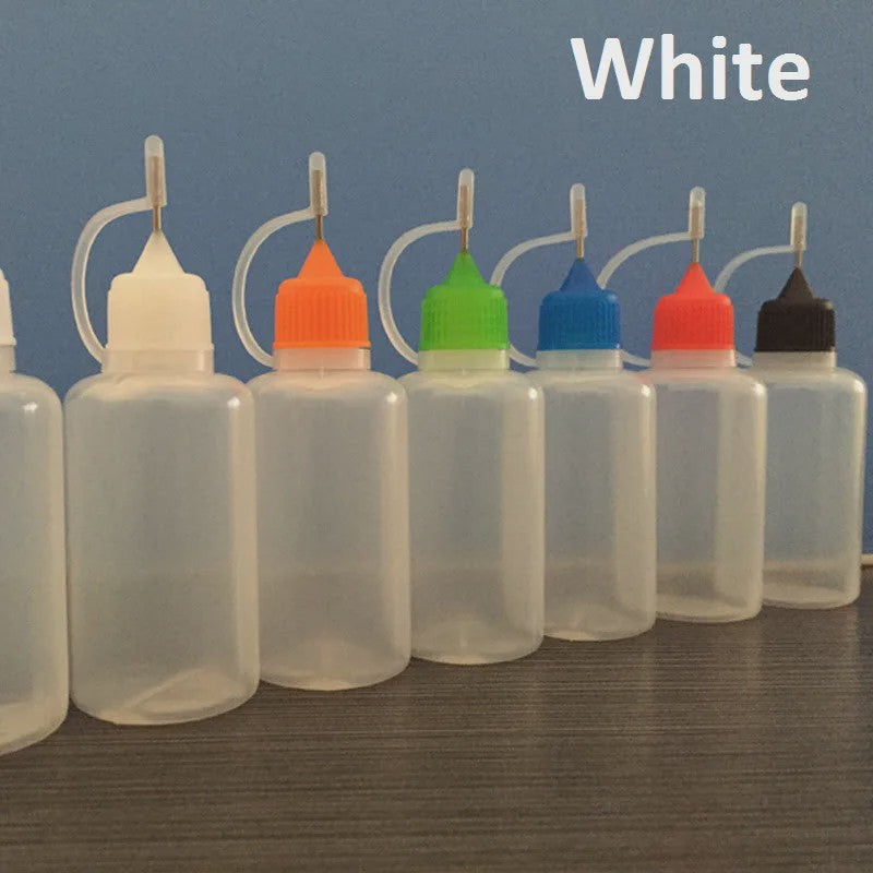Set van 5x 30ml Precisie Doseerflesjes met Naaldpunt - Ideaal voor Klei, Verf en Lijm
