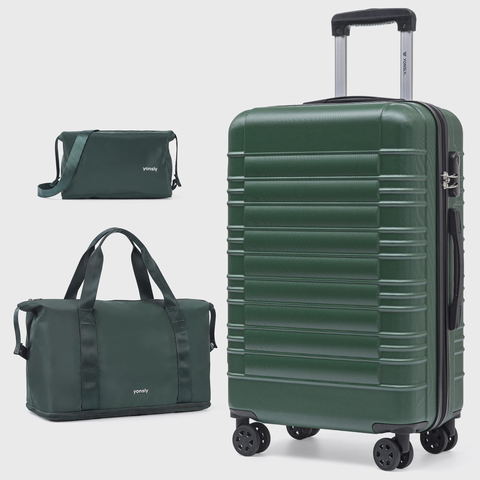 3-delige Koffer Set: 20-inch Trolley, Reistas & Toilettas - Compleet voor Vakantie