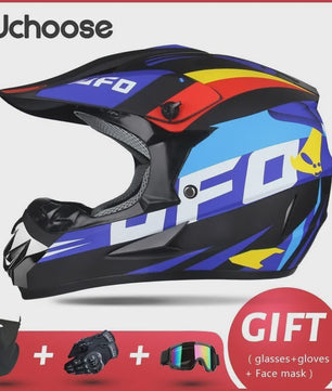 Professionele Off-road Motorhelm voor Volwassenen & Kinderen - Inclusief Gratis Gift Set