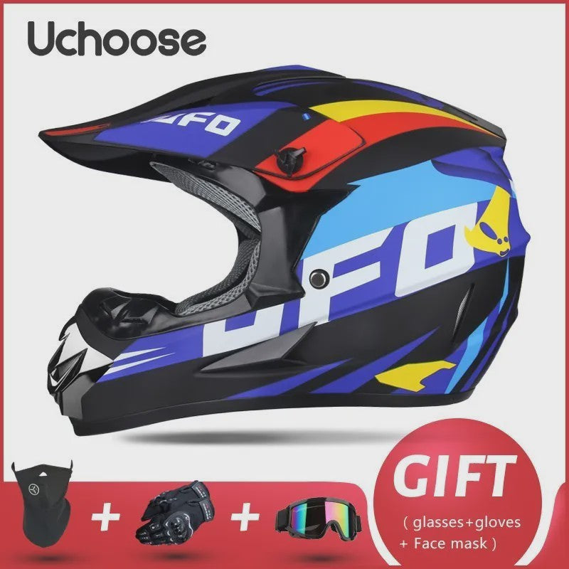 Professionele Off-road Motorhelm voor Volwassenen & Kinderen - Inclusief Gratis Gift Set