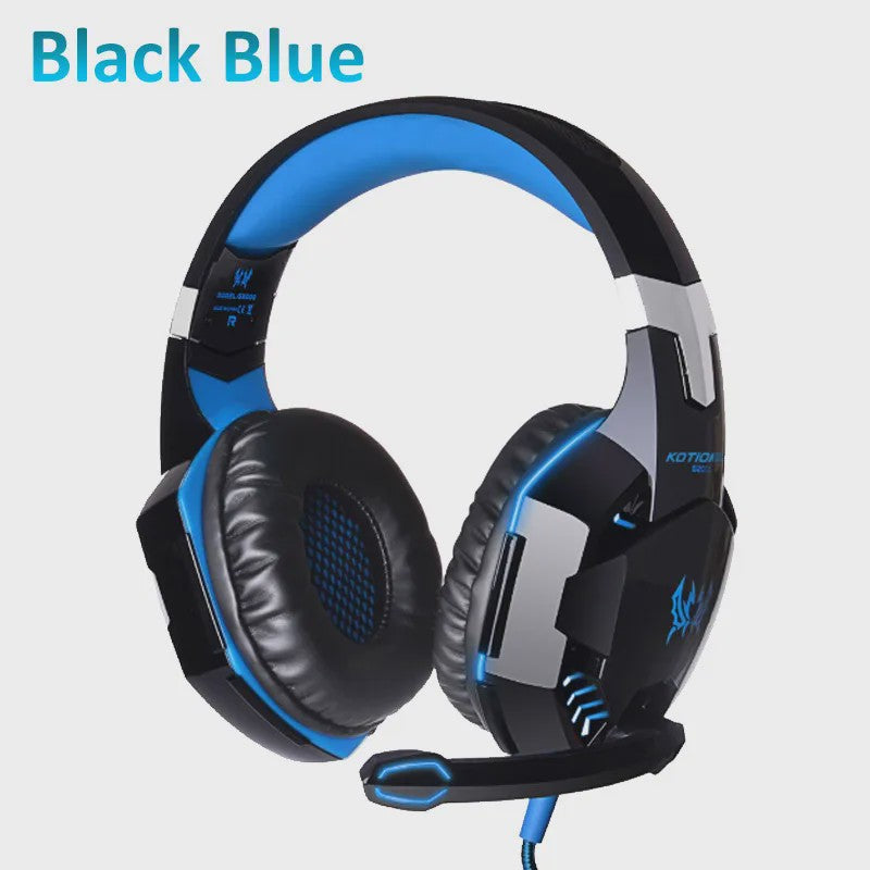 G2000 Gaming Headset met Microfoon, LED Verlichting en 50mm Speakers - PC, PS4, Xbox One