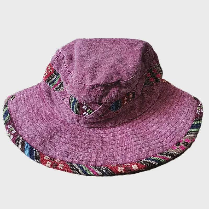 Heren Bucket Hat met Brede Rand - UV Bescherming voor Vissen, Wandelen & Outdoor