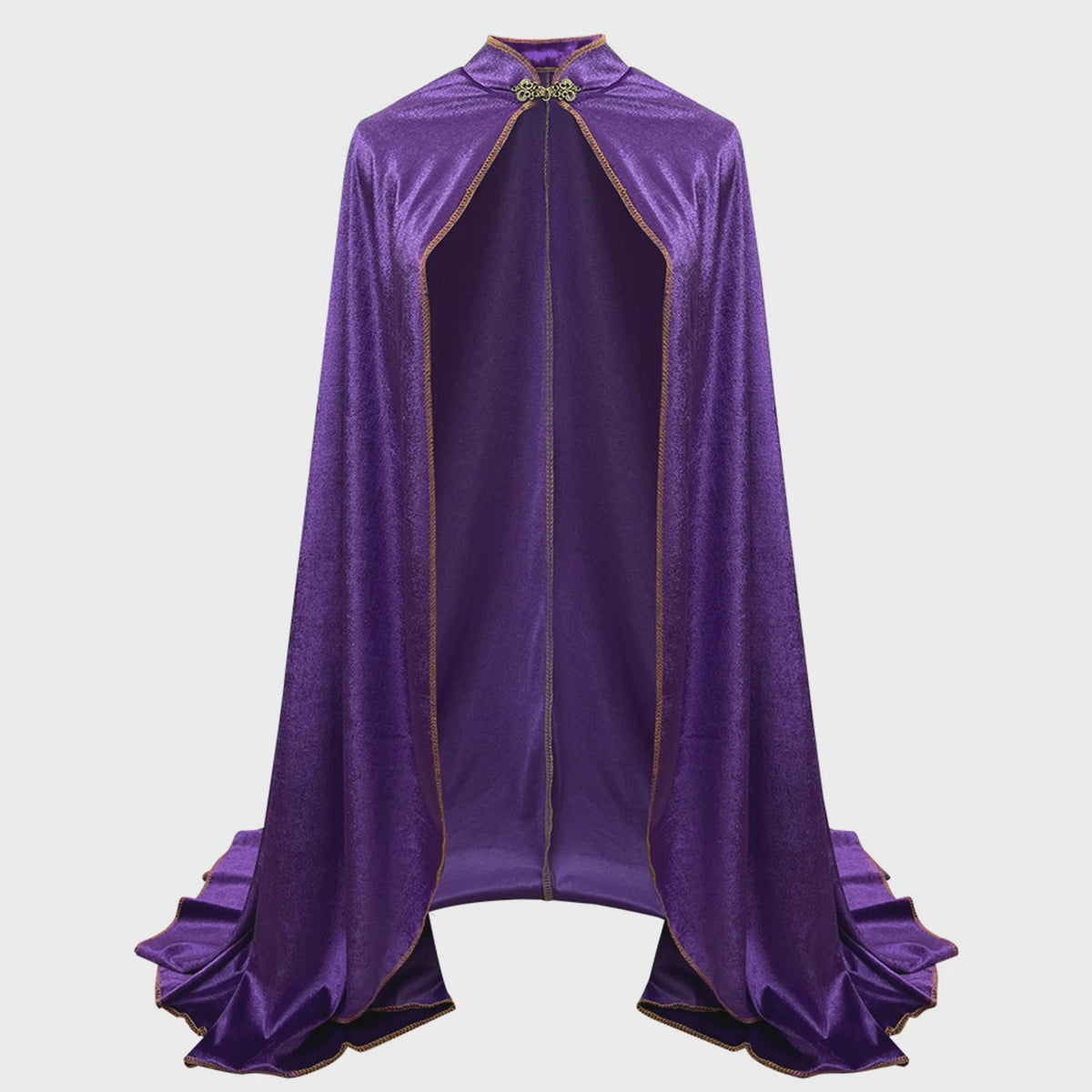Unisex Middeleeuwse Fluwelen Cape met Opstaande Kraag - Renaissance Kostuum voor Feest, Cosplay & Podium