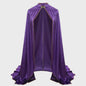 Unisex Middeleeuwse Fluwelen Cape met Opstaande Kraag - Renaissance Kostuum voor Feest, Cosplay & Podium