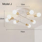 Nordic Stijl Plafondlamp Zwart/Goud - Minimalistische Hanglamp voor Slaapkamer & Woonkamer