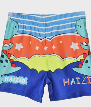 Zwemshorts Jongens - Sneldrogende Zwembroek met Dino & Haai Print