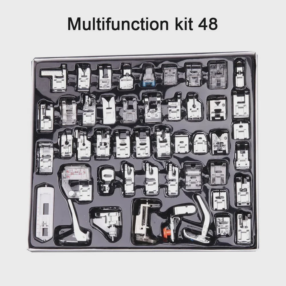 Uitgebreide Set Naaimachine Voetjes (11-82 Stuks) - Multifunctioneel voor Diverse Stijlen