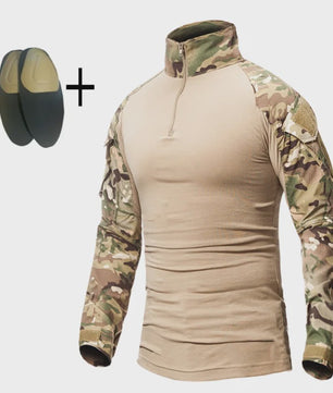 Tactisch Camouflage Uniform Set: Cargo Broek & Shirt voor Heren