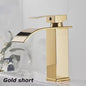 Moderne Waterval Kraan Zwart - RVS Wastafelkraan met Warm & Koud Water