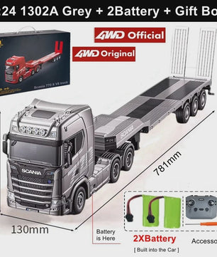 RC Tractor Truck Scania 770S 1:18 - Officieel Gelicenseerd met Licht & Geluid