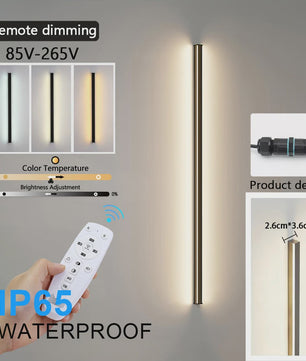 Dimbaar LED Buiten Wandlamp IP65 Waterdicht - 60cm tot 200cm