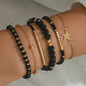 Set van 4 Bohemia Stijl Armbanden met Schelp & Zirkonia - Zomerse Beach Vibes