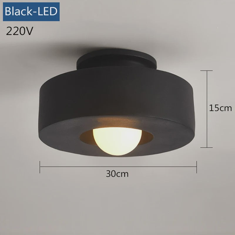 Moderne LED Plafondlamp Rond 30cm - Sfeervolle Verlichting voor Hal, Slaapkamer & Studiekamer