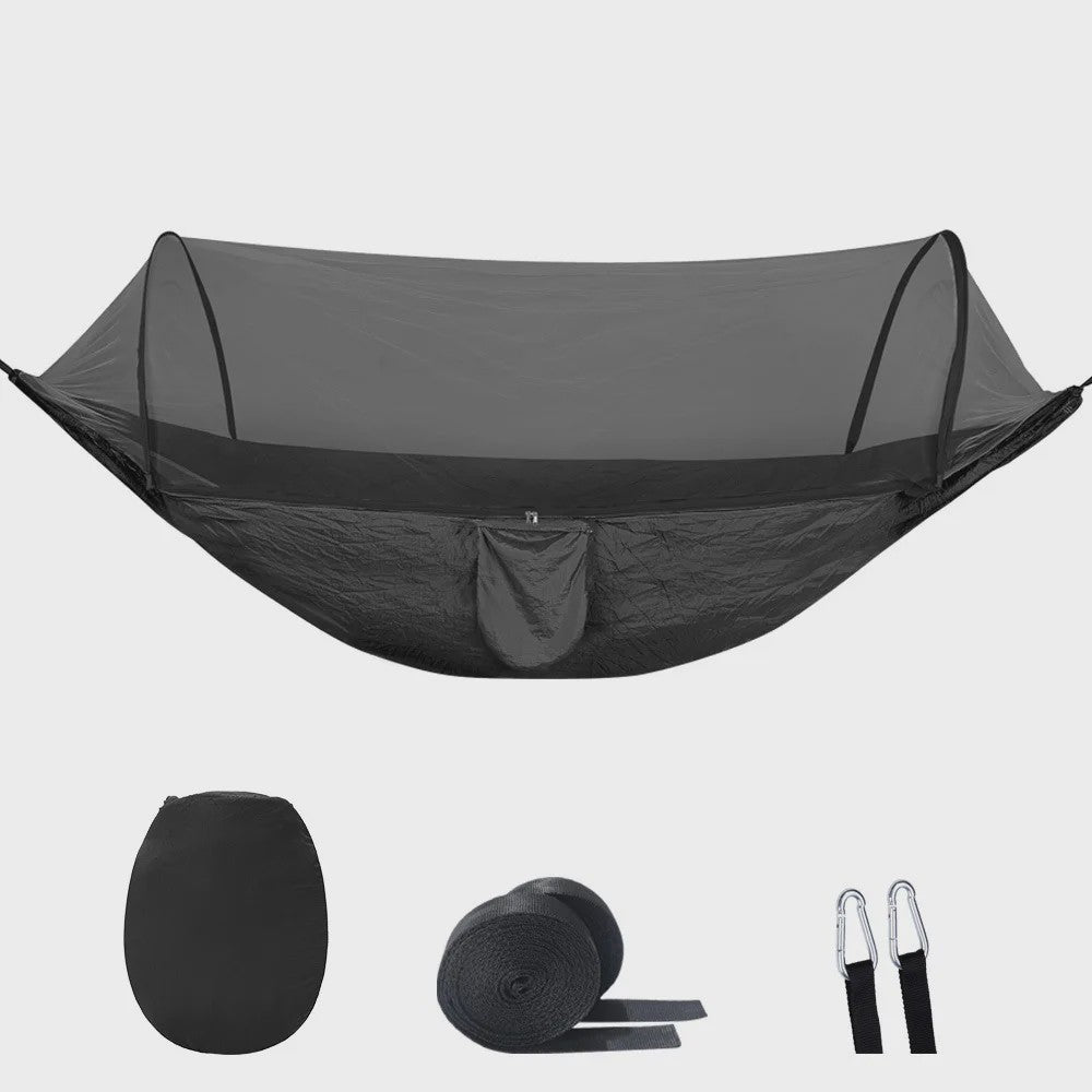 2-in-1 Camping Hangmat met Muggennet - Ultralicht Parachute Nylon