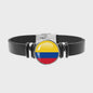 Leren Armband met Vlag van [Land] - Stijlvolle Bangle voor Dames en Heren