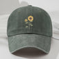 Retro Zonnebloem Baseballpet - Stijlvolle Dad Hat voor Buitenactiviteiten
