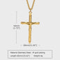Heren RVS Kruis Ketting met Jezus Hanger - Religieuze Christelijke Sieraden