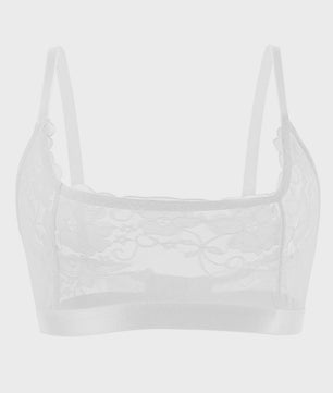 Elegante Dames Bralette van Bloemenkant - Zonder Beugel & Padding, Verstelbare Bandjes