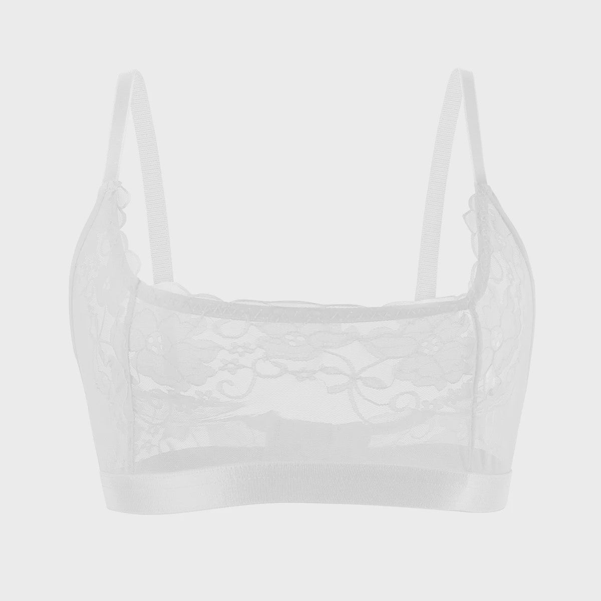 Elegante Dames Bralette van Bloemenkant - Zonder Beugel & Padding, Verstelbare Bandjes