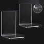 8x Stevige Doorzichtige Boekensteunen - Ideale Organizer voor Boeken, Films & CD's