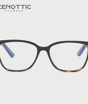 ZENOTTIC S-Maat Vierkante Bril - Blauwlichtfilter & Fotocromisch - Unisex Optische Bril