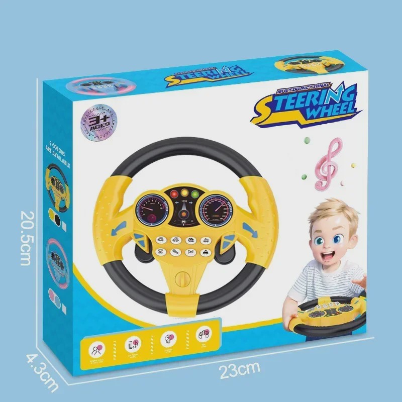 Interactief Stuurwiel Speelgoed voor Kinderen - Vroegeducatief Rijsimulatiespel met Geluid en Licht